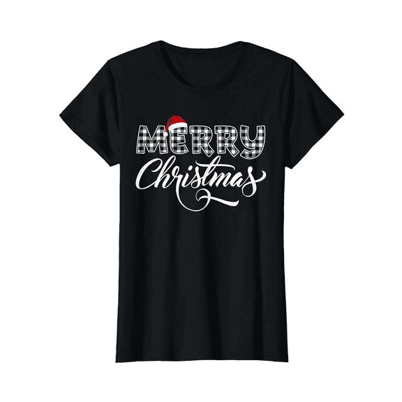 Christmas Women Adult T-Shirt – Santa Claus Graphic Tee, Holiday T-Shirt Idea