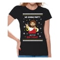 thumbnail image 1 of Christmas Women Shirt Funny Jesus Shirts for Women We Gonna Party Like It's My Birthday T-Shirt Happy Holiday Gifts Ladies Christian Xmas Tee for Her Funny Christmas Shirts Jesus Shirt for Women, 1 of 4