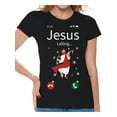 thumbnail image 1 of Christmas Women Shirt Funny Jesus Shirts for Women Jesus Calling T-Shirt Happy Holiday Gifts Ladies Christian Xmas Tee for Her Funny Christmas Shirts Merry Christmas Tee Jesus Calling Shirt for Women, 1 of 4