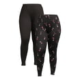 thumbnail image 1 of Christmas Women's Plus Size Brushed Leggings from Feeling Festive, 2-Pack, 28” Inseam, 1 of 5