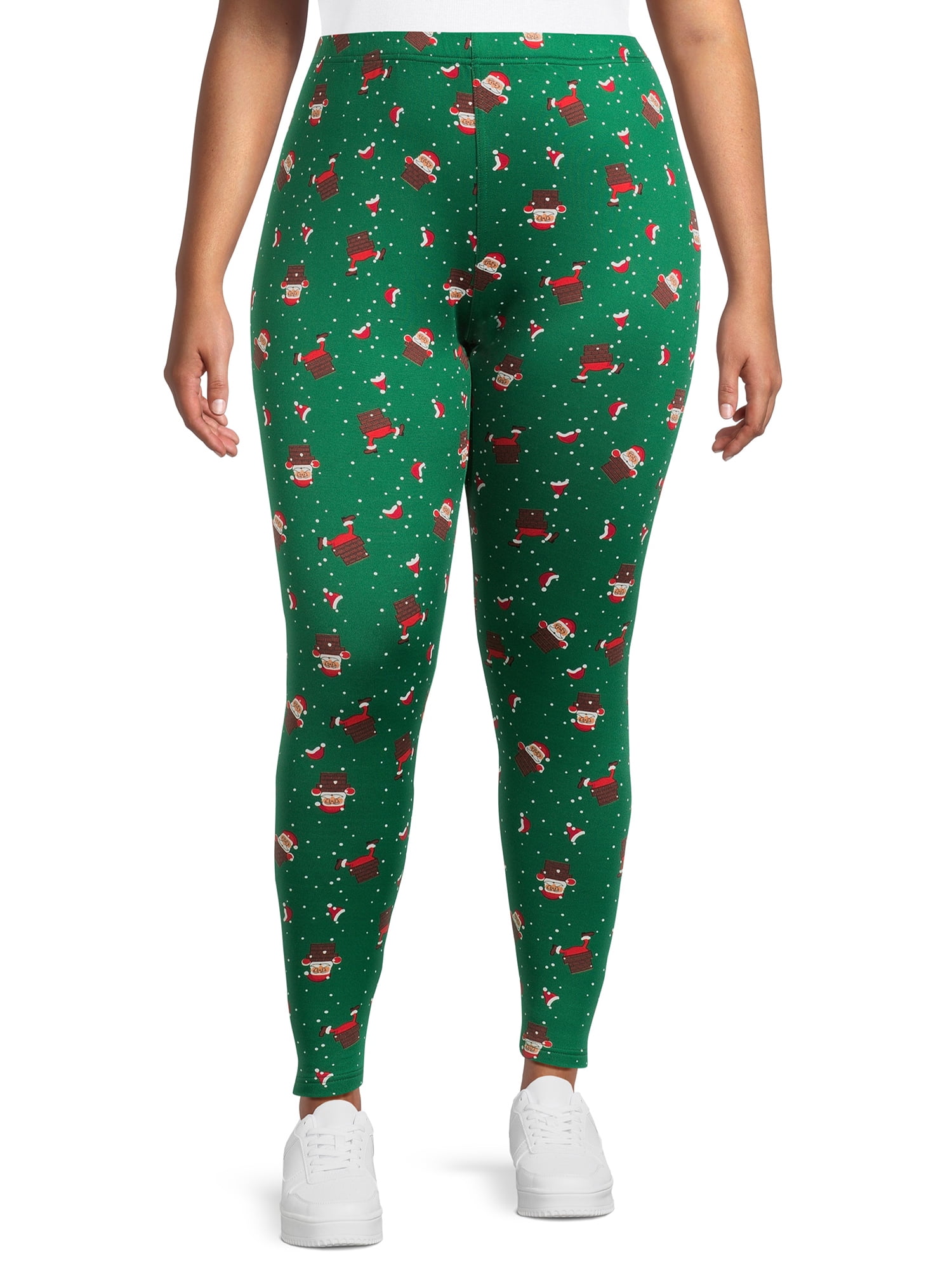 Christmas Women's Plus Size Brushed Leggings from Feeling Festive, 2