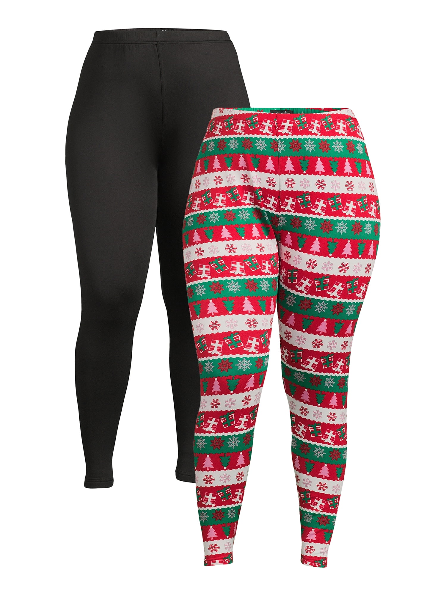 Christmas Women's Plus Size Brushed Leggings from Feeling Festive