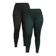 thumbnail image 1 of Christmas Women's Plus Size Holiday Leggings from Feeling Festive, 2-Pack, 1 of 5