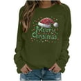 thumbnail image 1 of Christmas Women's Sweatshirts Casual Xmas Graphic Tops Crewneck Sweatshirt Trendy Long Sleeve Holiday Christmas Printed Blouses Pullover, 1 of 4