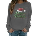 thumbnail image 1 of Christmas Women's Sweatshirts Casual Xmas Graphic Tops Crewneck Sweatshirt Trendy Long Sleeve Holiday Christmas Printed Blouses Pullover, 1 of 4