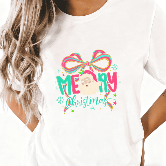 Christmas Women’s T-Shirt - Cute Holiday Shirts | Adult Christmas Tee with Festive Prints
