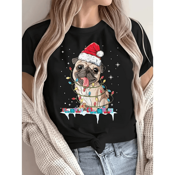 Christmas Women’s T-Shirt - Cute Holiday Shirts | Adult Christmas Tee with Festive Prints