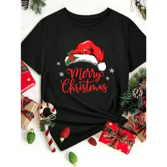 Christmas Women’s T-Shirt - Cute Holiday Shirts | Adult Christmas Tee with Festive Prints
