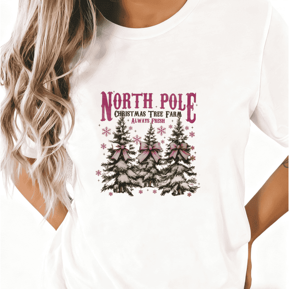 Christmas Women’s T-Shirt - Cute Holiday Shirts | Adult Christmas Tee with Festive Prints