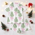 thumbnail image 1 of Christmas Womens Pajamas Set 2 Piece Short Sleeve Xmas Funny Graphic Tops Shorts Set Button Down Soft Comfy 2 Piece Loungewear Sets Pjs Gifts for Mom Wife Girlfriend Her, 1 of 5