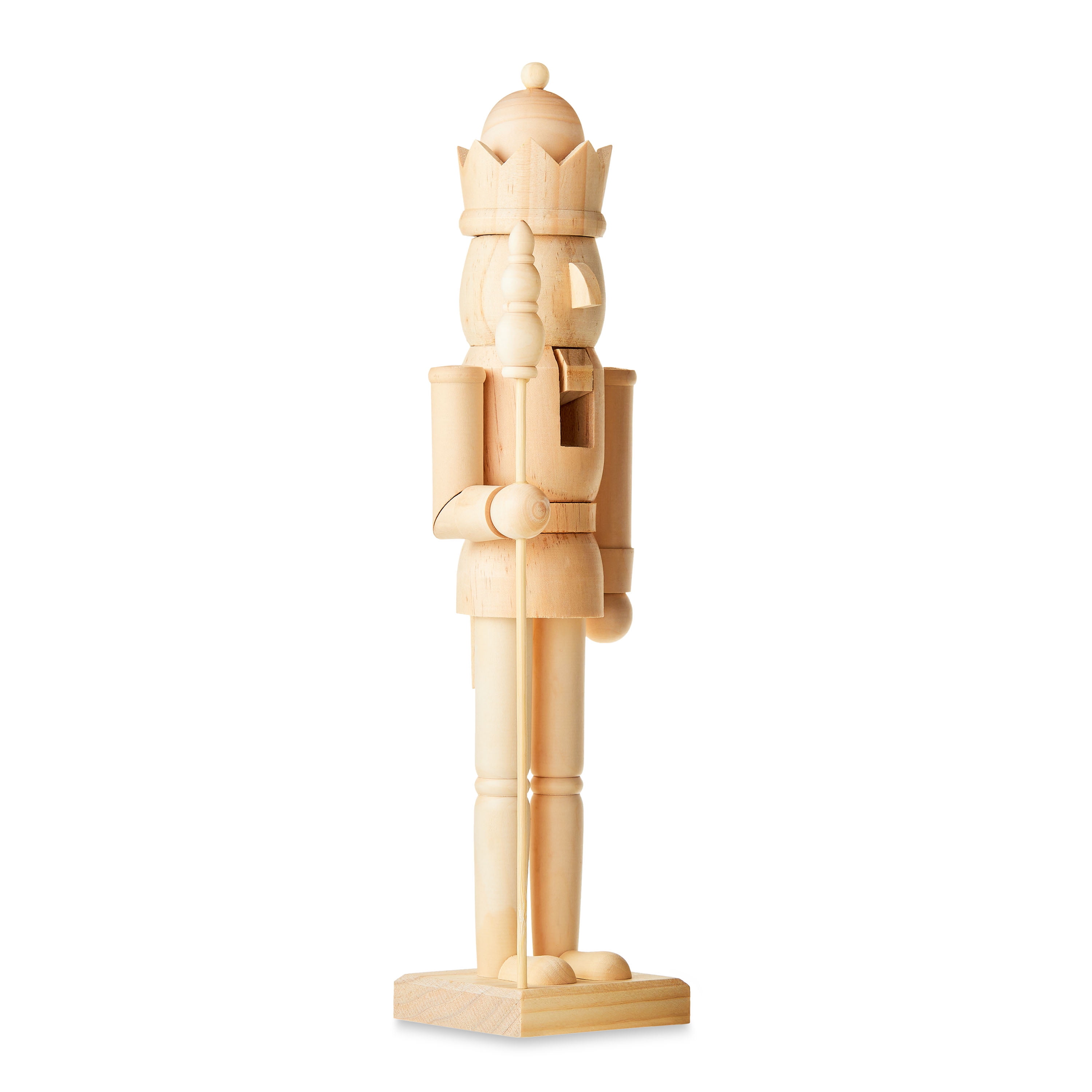 Christmas Wood Natural Color Nutcracker Tabletop Decoration, by Holiday ...