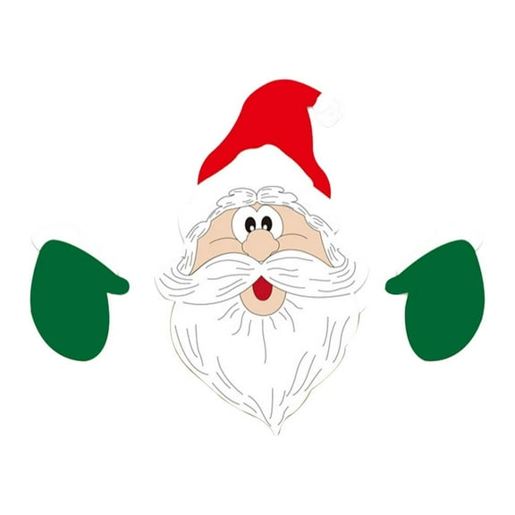 Christmas Wooden Fence Sign, Christmas Fence Post, Cute Xmas Wall Decoration for Outdoor Lawn Home Decor