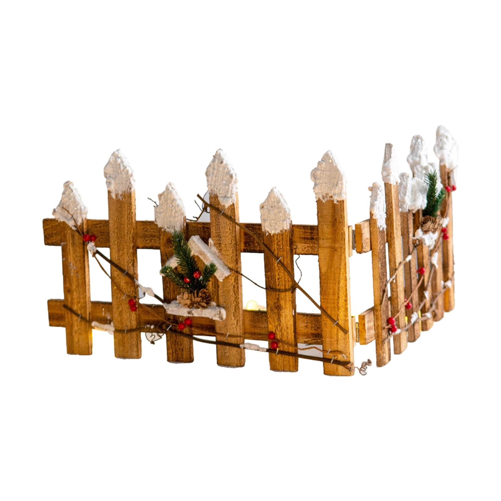 Christmas Wooden Picket Fence Garden Fence Wood Picket Fence Christmas