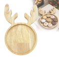 thumbnail image 1 of Christmas Wooden Snack Tray, Reindeer Shaped Charcuterie Board, Natural Wood Serving Platter, Festive Multi Compartment Tray For Cookies, Candy, Nuts, Holiday Tabletop Decor For Christmas Party, 1 of 7