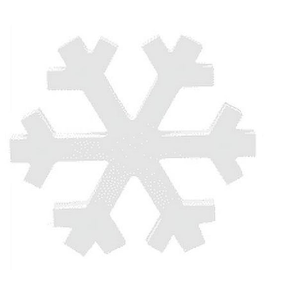 Christmas Wooden Snowflake Decoration Multiple Styles Density Board Double Sided Polish Festive Multi Scene Gift