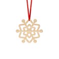 thumbnail image 1 of Christmas Wooden Snowflake Ornaments - 40Pcs Hanging Wood Slices with String, Handcrafted Rustic Xmas Tree Decor, Festive Winter Holiday Craft Decoration for Home Mantel Wreath, 1 of 8