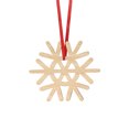 thumbnail image 1 of Christmas Wooden Snowflake Ornaments - 40Pcs Hanging Wood Slices with String, Handcrafted Rustic Xmas Tree Decor, Festive Winter Holiday Craft Decoration for Home Mantel Wreath, 1 of 8