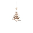 thumbnail image 1 of Christmas Wooden Star Ornaments Rustic Wood Hanging Decorations with Rope Christmas Tree Shaped Small Farmhouse Distressed Xmas Tree Decor for Winter Holiday Party Gifts, 1 of 6