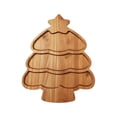 thumbnail image 1 of Christmas Wooden Tabletop Serving Tray,Xmas Tree Styling Charcuterie Board,for Dining Table Cheese Serving,Fruit & Snack Platter,11.8x9.8 inch, 1 of 6