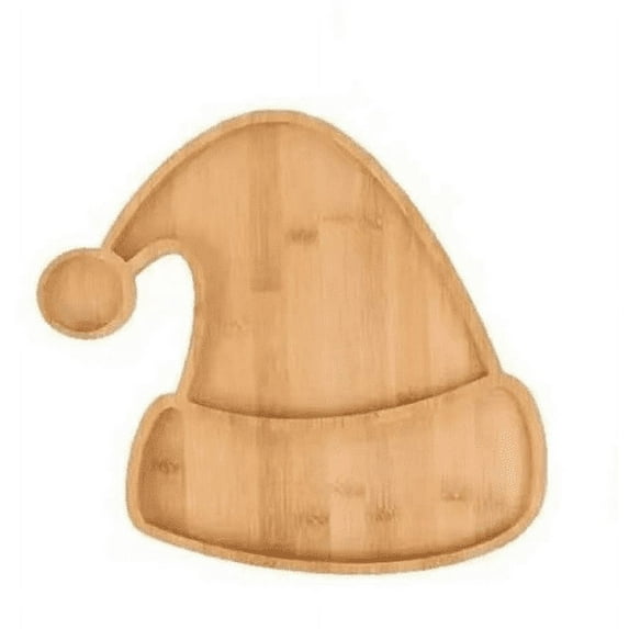 Christmas Wooden Tray 2 Pieces Exquisite Work Tree Design Multi Occasion Gift