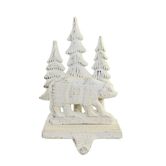 Christmas Woodland Animal Stocking Holder Iron Winter Trees Weighted Y9232 Bear