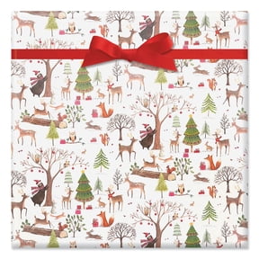 Current Christmas Woods Jumbo Rolled Gift Wrap - Heavyweight, 23" x 32', 1 Roll