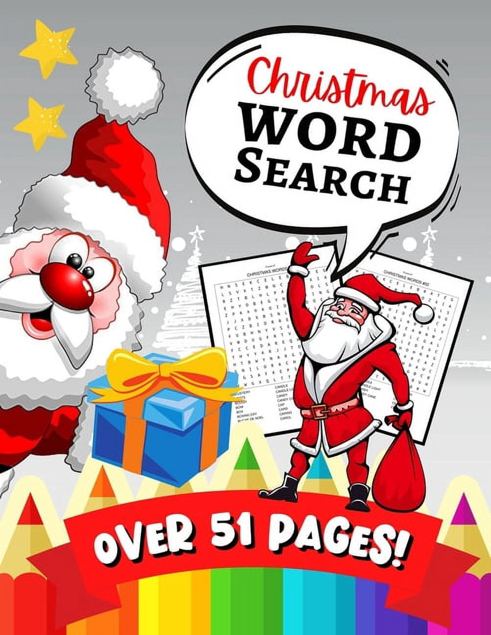 Christmas Word Search: A Fun Learning Activity Game Book For Kids &amp; Toddlers, (Paperback)