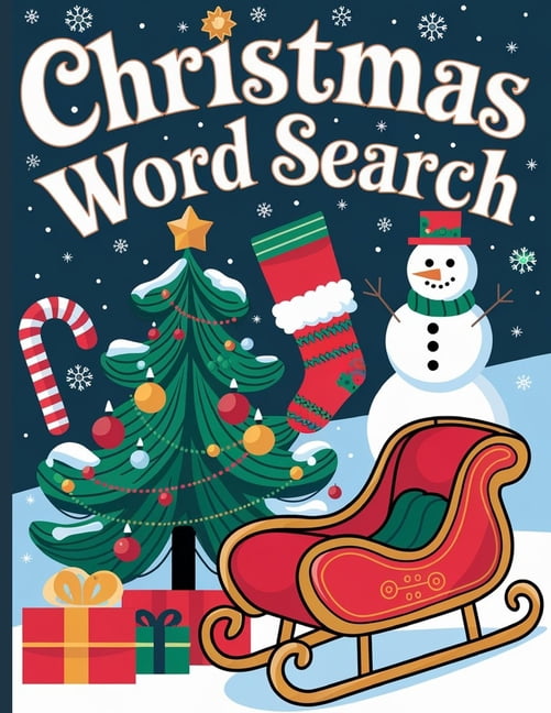 Christmas Word Search Book: Word Find Book for Christmas, Holiday Word Search Books, Family Word Search Book, Fun Activi, (Paperback)