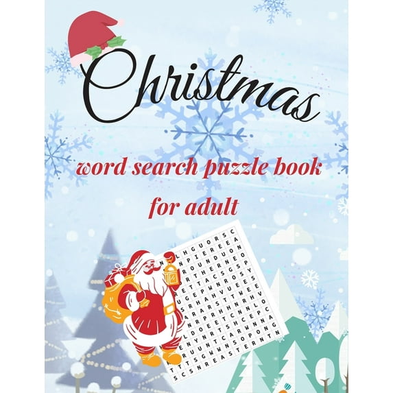 Christmas Word Search Puzzle Book For Adult: Brain challenge Exercise Puzzles Activity Games / Gift for Adults and Teen , (Paperback)