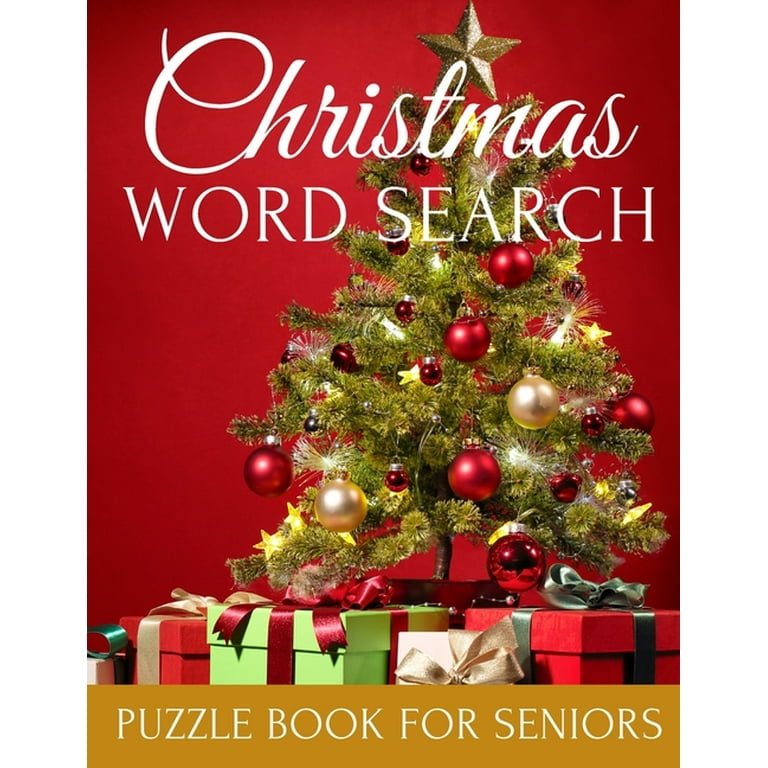 Christmas Word Search Puzzle Book For Seniors : Relaxing Large