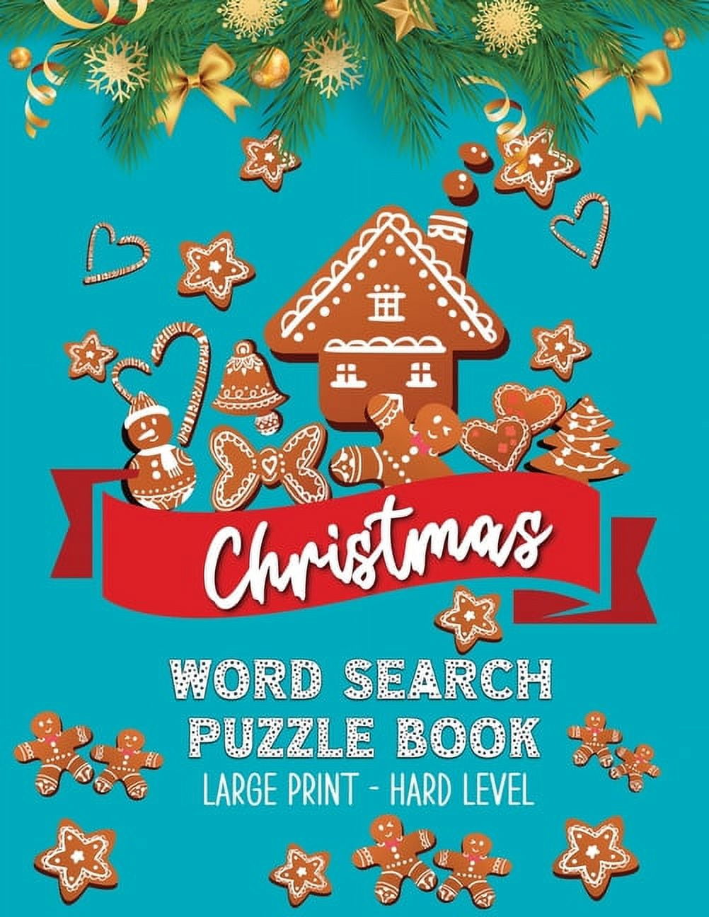 Christmas Word Search Puzzle Book Large Print Christmas Activity Book Word Find Puzzle Book