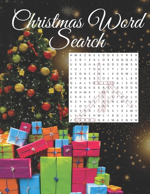 Christmas Word Search: Santa Word Search Puzzle Book for Adults and Kids, (Paperback)