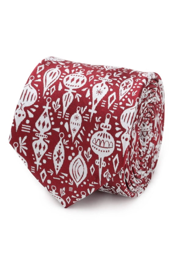 Christmas Wrap Red Men's Tie
