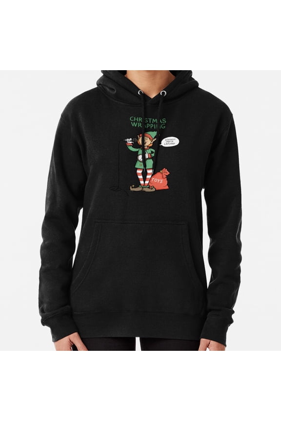 Christmas Wrapper Funny Rapper Hip Hop Holiday Pun Party Gift Hoodie Shirt ,for Men & Women, up to Size 5XL