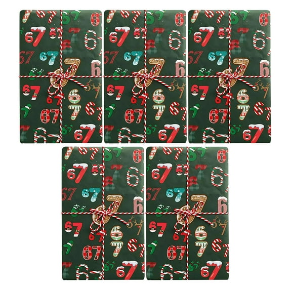 Christmas Wrapping Paper 67 Christmas Pattern Paper Flat Wrapping Paper Sheets Birthday Christmas Printed Paper for Christmas Birthday Party Gift