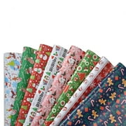 Christmas Wrapping Paper Gift Wrap, 70 x 50cm Xmas Festive Designs Santa, Reindeer, Snowmen, Snowflakes,Holiday Gifts Decorations, 8 Sheets 20"x 27" Folde