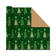 thumbnail image 1 of Christmas Wrapping Paper, Holiday Gift Wrap, Christmas Tree Snowflake Deer Pattern, 19.68x27.55 Inch Thick Glossy Kraft Paper Sheets for Children Presents, Recyclable Wrapping Sheets, 1 of 7