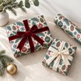 Christmas Wrapping Paper Holly Pinecone Pattern Kraft Paper Gift Wrap ...