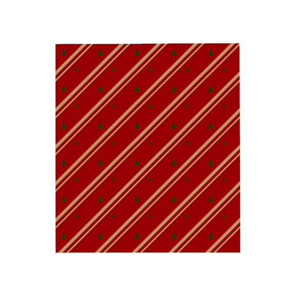 Christmas Wrapping Paper, Kraft Paper for Gift Boxes, Holiday Gift Wrapping with Snowflakes, Trees & Deer Print, Recyclable & Tear-Resistant