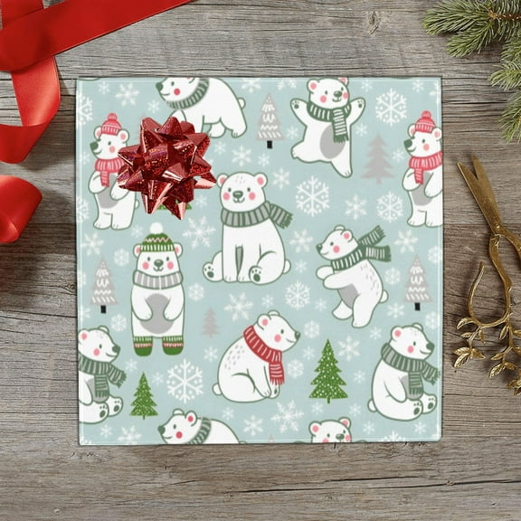 Christmas Wrapping Paper | Premium Holiday Gift Wrap | Polar Friends 58" x 23" (1–5 Rolls) - 1 Roll