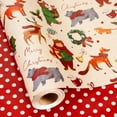 thumbnail image 1 of Christmas Wrapping Paper, Reversible Bear, Foxes have Christmas Design Gift Wrapping Paper Suitable for Holiday, Mini Roll (17 Inch X 32.8 Feet), 1 of 12