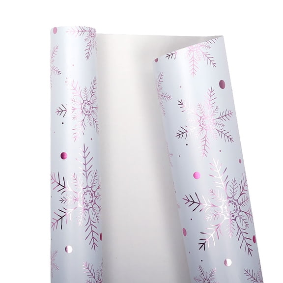 Christmas Wrapping Paper Roll 118 Inch x 30 Inch 80 Gsm Thick Gift Wrap for Large Gifts - Reversible Grid Cutting Guide for Clothes Books Boxes - Recyclable Sheen Finish
