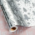 thumbnail image 1 of Christmas Wrapping Paper Roll - 17IN X 33FT - Christmas Gift Wrapping Paper Featuring Tree Snowflake Reversible HO for Kids, Holiday, New Year, 1 of 6