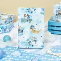 Christmas Wrapping Paper Roll 58x23in Merry Christmas Gift Wrapping Paper Truck Car Santa Hats & Tree Gift Wrap Paper for Birthday Kids Boys Holiday Decoration, 1 Roll