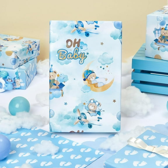 Christmas Wrapping Paper Roll 58x23in Merry Christmas Gift Wrapping Paper Truck Car Santa Hats & Tree Gift Wrap Paper for Birthday Kids Boys Holiday Decoration, 1 Roll