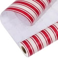 thumbnail image 1 of Christmas Wrapping Paper Roll, Classic Red & White Striped Gift Wrap for Christmas, Holiday, Winter Party, 17 Inch x 33 Feet, 1 of 7