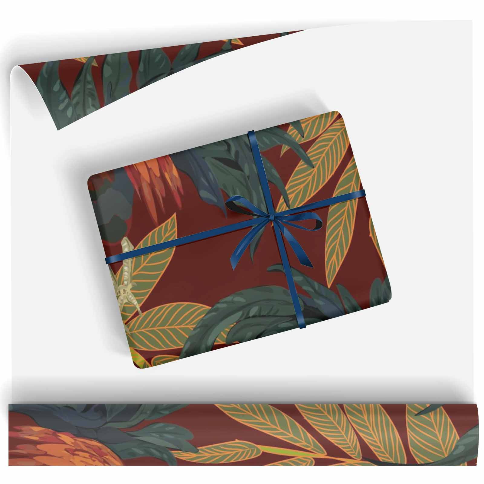 Christmas Wrapping Paper Rolls Rooster And Rowan Leaves Wrapping Paper