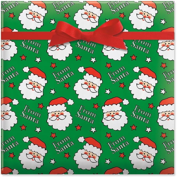 Christmas Wrapping Paper Santa Gift Wrap Paper Premium 23X58 Inch Gift Wrap Roll for Xmas Holiday Friends Party Celebration