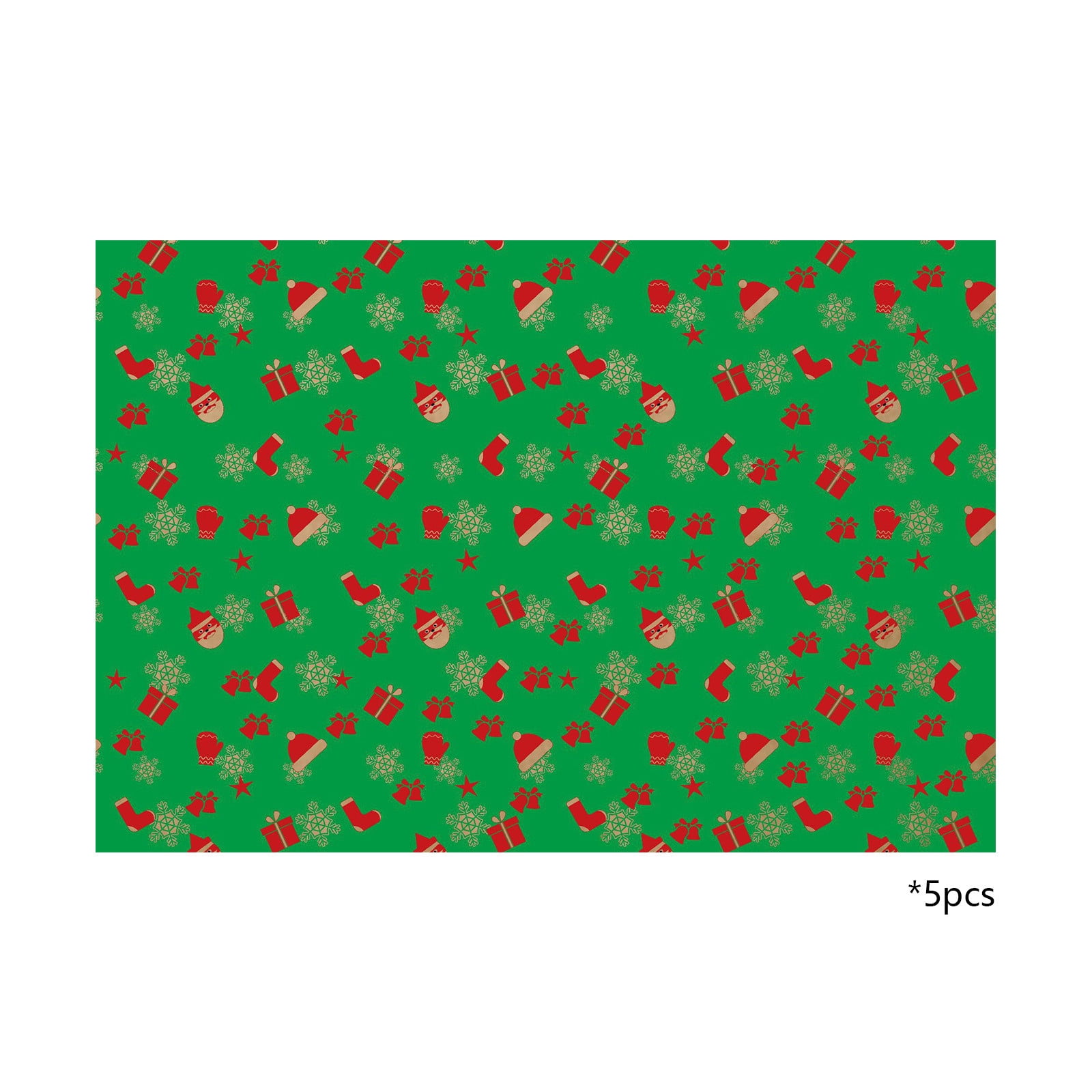 A Christmas Wrapping Paper Set With 5 Different Prints, Festive Themes ...