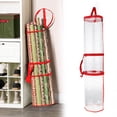 thumbnail image 1 of Christmas Wrapping Paper Storage Bag Wrapping Paper Storage Containers Clear Wrapping Paper Roll Wrap Organizer For Xmas Accessories Plastic, Red One Size, 1 of 8